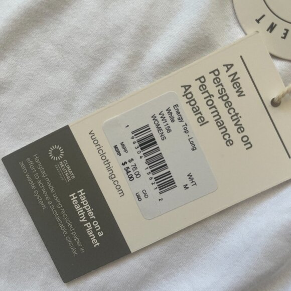 Vuori Energy Top - White Medium - Picture 3 of 5